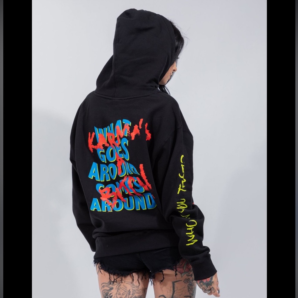 NWOT Unisex Broken Promises Karma Hoodie - Picture 3 of 17